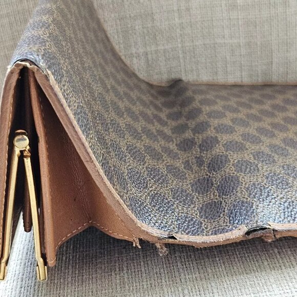 CELINE Paris Card Holder Wallet Macadam Long Clutch Purse Bag Made in Italy auth - Picture 15 of 15